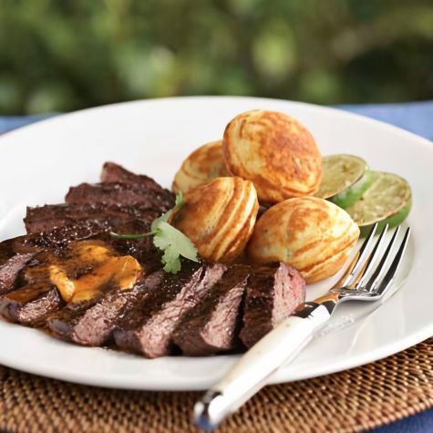 Grilled Skirt Steak with Chili-Lime Butter