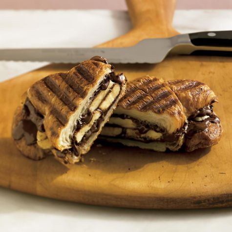 Chocolate-Banana Croissant Panini