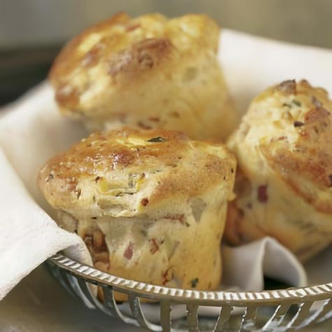 Bacon, Onion and Walnut Mini-Breads