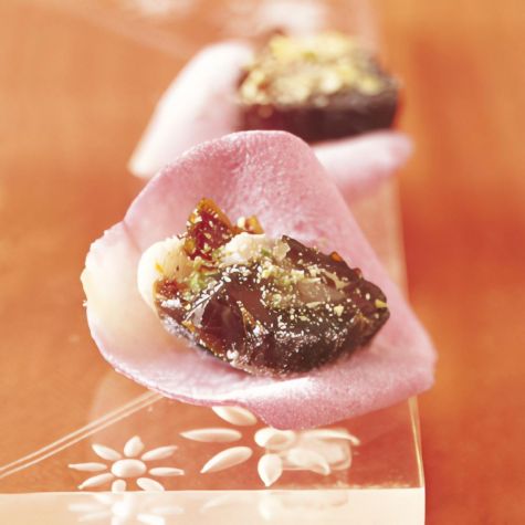 Dates Stuffed with Rose-Almond Paste