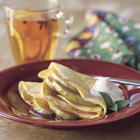 Crepes with Lemon Zabaglione