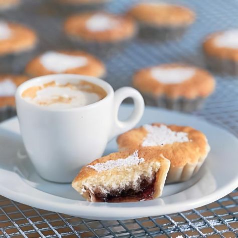 Jam-Filled Frangipane Tartlets