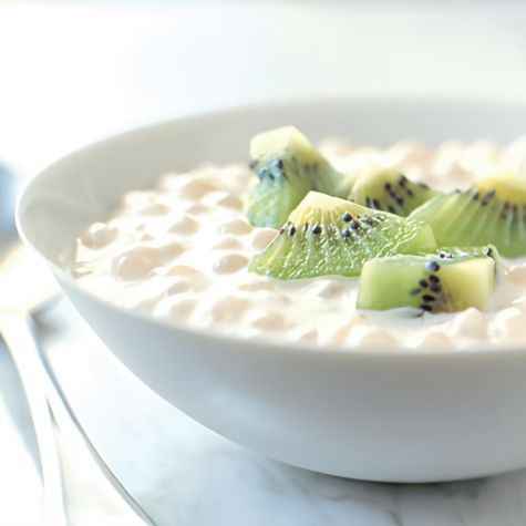 Jasmine-Scented Tapioca Pudding with Kiwifruit