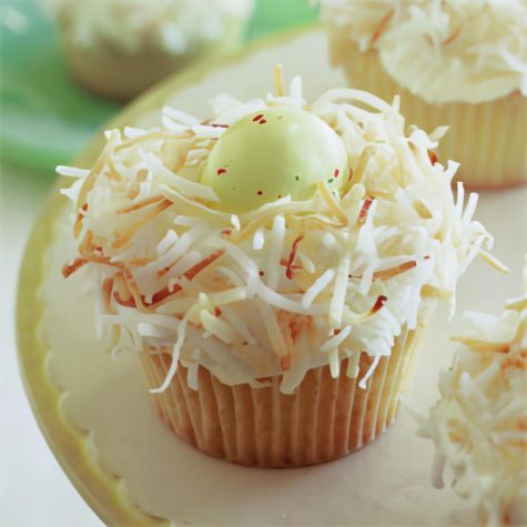 Easter Egg Nest Cupcakes