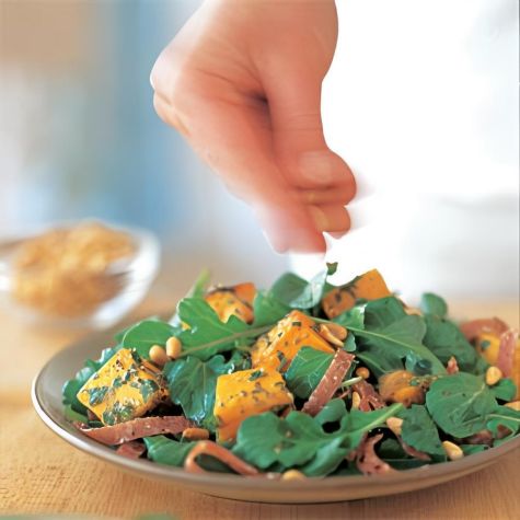 Arugula, Squash & Salami Salad