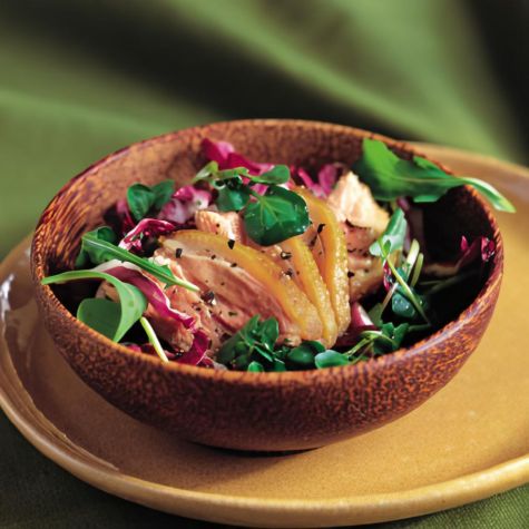 Duck Breast with Radicchio and Bitter Greens