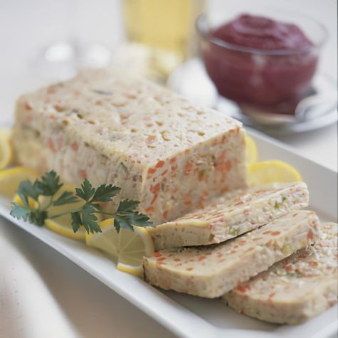 Gefilte Fish Loaf with Beet-Horseradish Cream