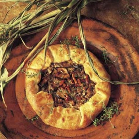 Mushroom and Stilton Galette