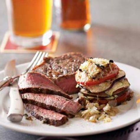 Eggplant & Tomato Stacks