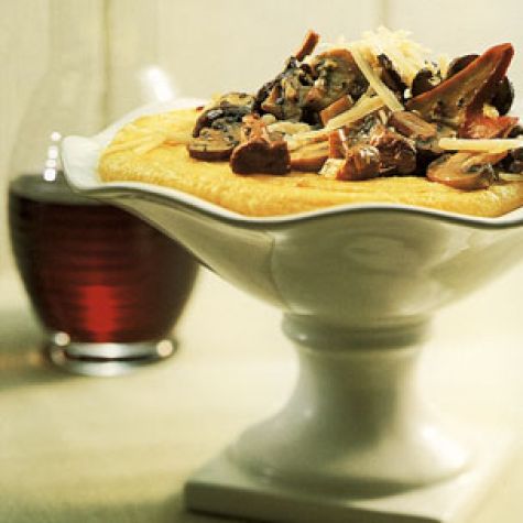 Polenta with Mushrooms and Cheese