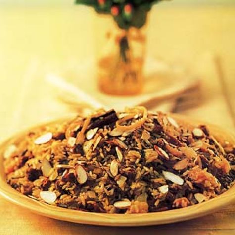 Mixed Rice Pilaf with Dried Cherries, Apricots and Cinnamon