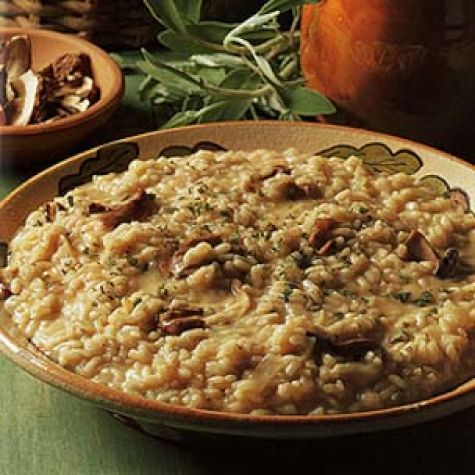 Porcini, Caramelized Onion and Sage Risotto