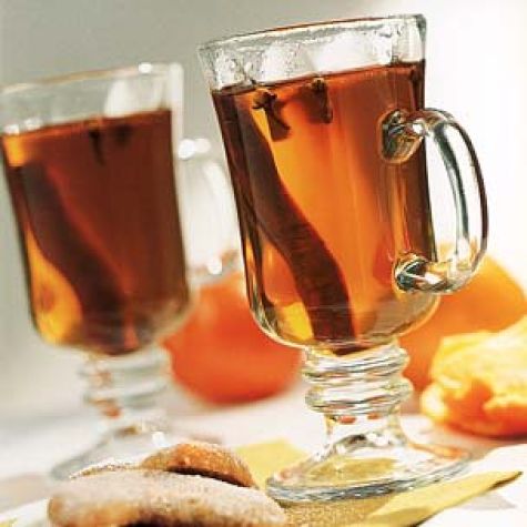 Hot Spiced Cider with Calvados