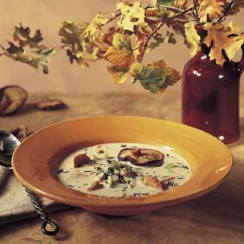 Wild Rice and Wild Mushroom Soup