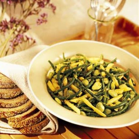Three-Bean Salad with Toasted Coriander Vinaigrette