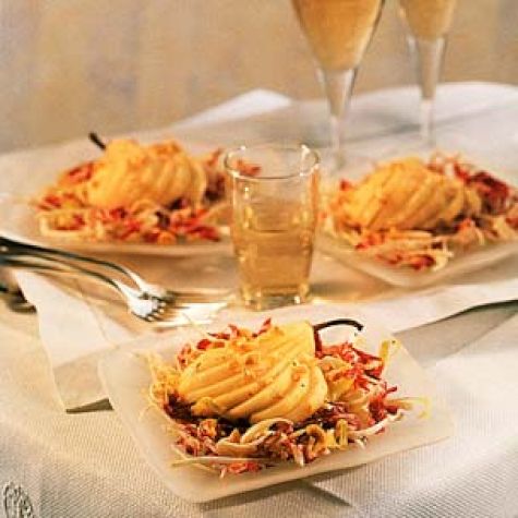 Belgian Endive, Celery Root and Pear Salad with Hazelnut Vinaigrette