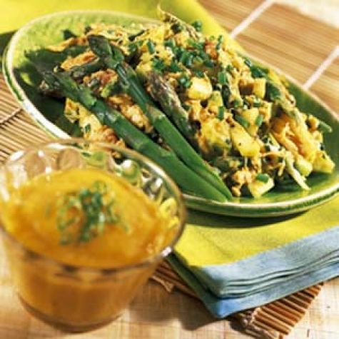Curried Crab Salad with Mango-Mojo Sauce