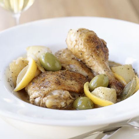 Braised Chicken with Preserved Lemon