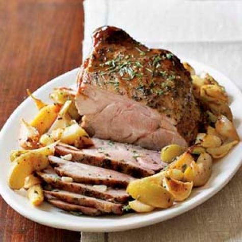 Garlic-Studded Pork Shoulder