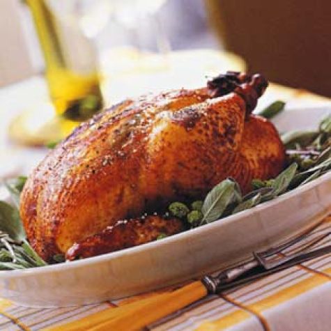Roast Chicken with Balsamic Vinegar and Sage (Pollo Arrosto al Balsamico)