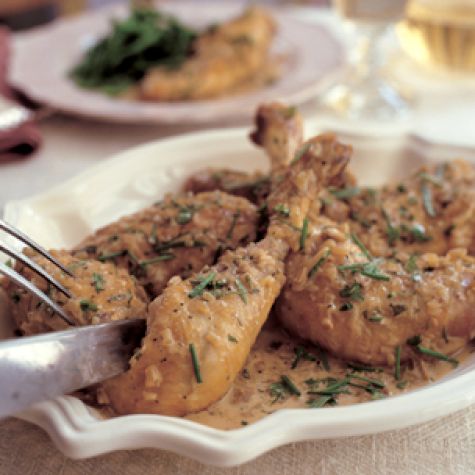 Sautéed Chicken in Riesling