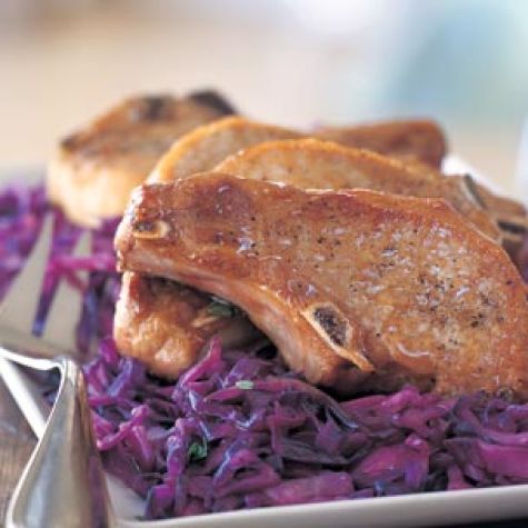 Pork Chops with Cider Glaze