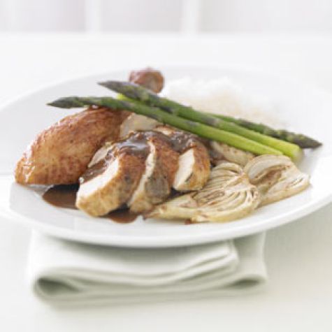 Roasted Chicken with Wild Mushroom Sauce