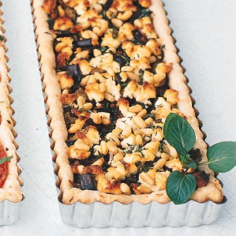 Eggplant-Goat Cheese Tart