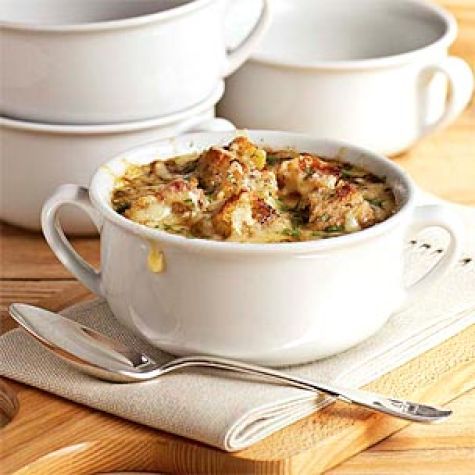 Caramelized Onion and Mushroom Soup