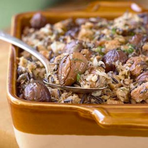 Wild Rice and Chestnut Dressing