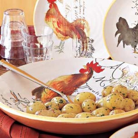 Steamed Potatoes with Butter and Herbs