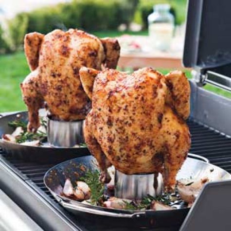 Roasted Garlic & Herb Chicken with Grilled Vegetable & Bread Salad