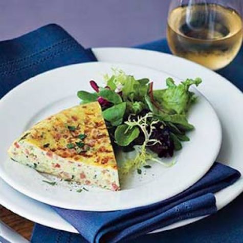 Frittata with Shallots & Pancetta