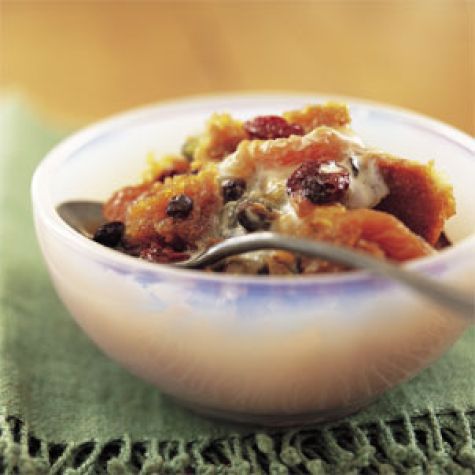 Capirotada with Pistachios and Dried Fruits