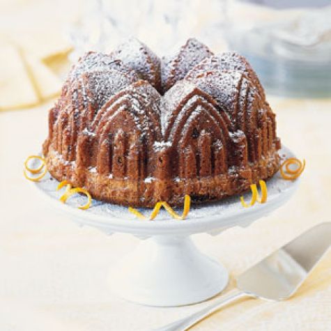 Cardamom Cake with Candied Lemon Peel