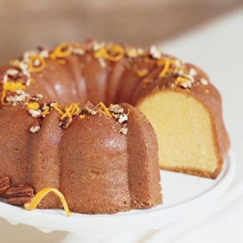 Orange Cake with Apricot Glaze