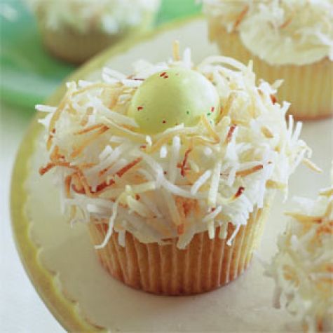 Easter Egg Nest Cupcakes