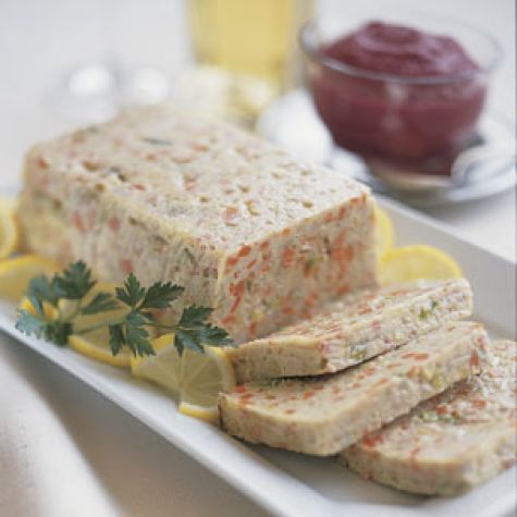 Gefilte Fish Loaf with Beet-Horseradish Cream