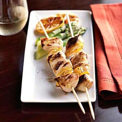 Lemon-Fennel Chicken Skewers