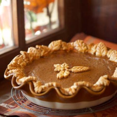 Pecan Pumpkin Butter Pie with Butterscotch Cream