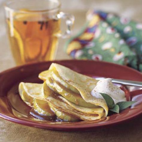 Crepes with Lemon Zabaglione
