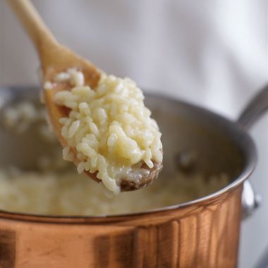 Ingredients and Equipment for Making Risotto