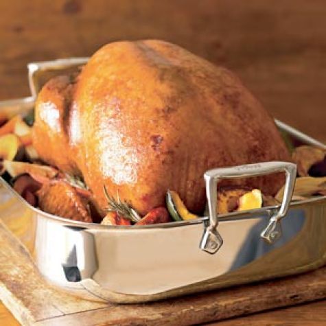 Brined Turkey with Fall Vegetables