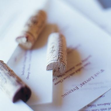 Cork Menu Holders