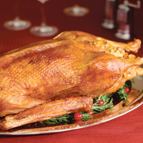 Roast Goose with Chestnut and Leek Stuffing