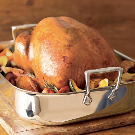 Brined Turkey with Fall Vegetables