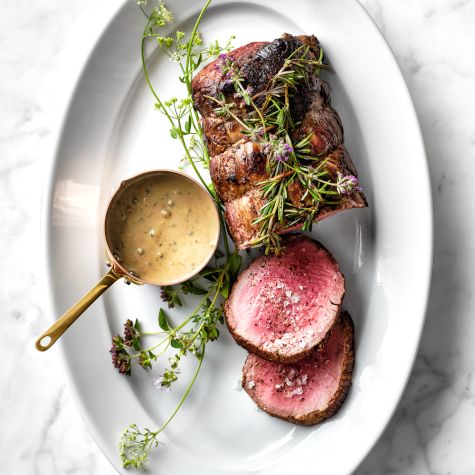 Pan-Roasted Beef Tenderloin with Rosemary and Garlic
