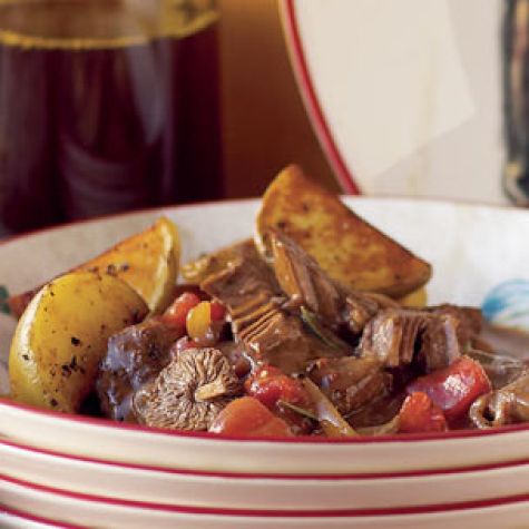 Braised Beef with Mushrooms