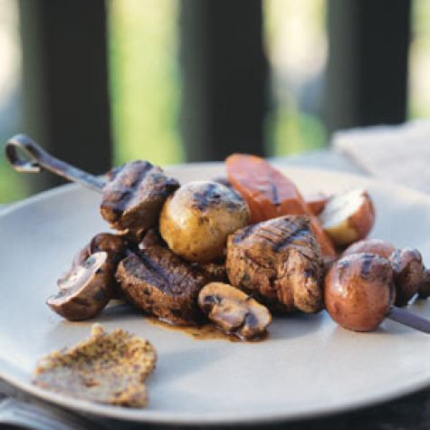 Alehouse Beef-and-Potato Skewers