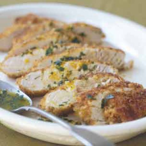 Pan-Roasted Turkey Cutlets with Orange Gremolata